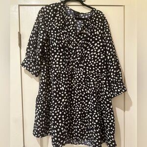 Who What Wear polka dot dress